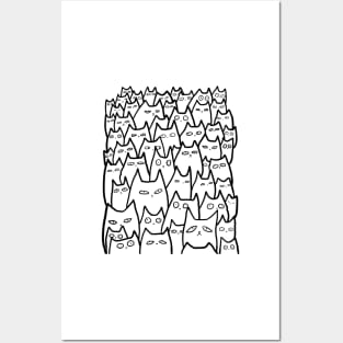 Cats pattern phone case Posters and Art